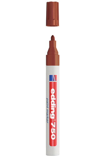 Lakový popisovač EDDING 750, hnědý