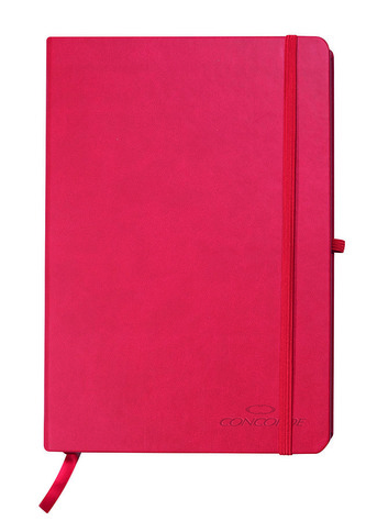 Zápisník CONCORDE Neapol A5 linka 9mm,80l, červená
