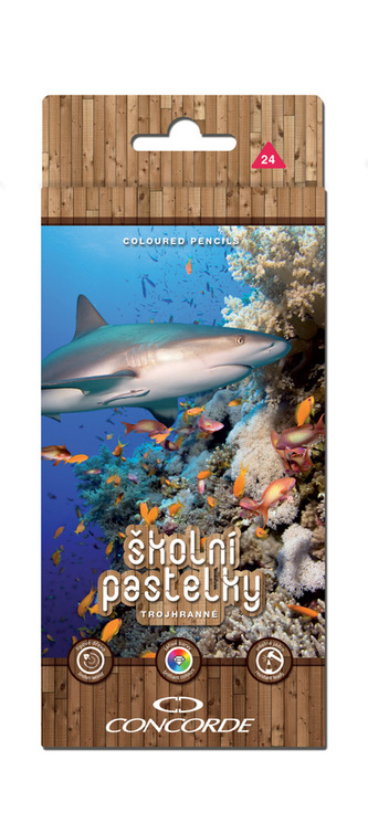 Pastelky CONCORDE Classic trojhranné 24ks, Moře