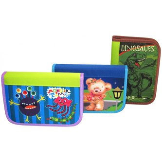 Penál CONCORDE Méďa, Dino, Monster, 1 p., 2chlopně