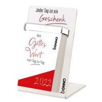 Tagesabreißkalender 2022 mit Acrylglas-Aufsteller