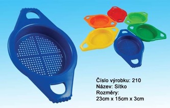 Sítko plast 15cm 4 barvy 12m+