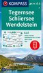 KOMPASS Wanderkarte Tegernsee, Schliersee, Wendelstein 1:50 000
