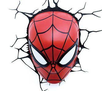 Dekorativní lampa na zeď Marvel: Spiderman červená