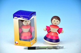 Pyramida Lily dřevo 11cm 6ks v krabičce od 12 měsíců