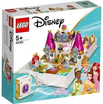 LEGO Disney Princess 43193 Ariel, Kráska, Popelka a Tiana a jejich pohádková kniha dobrodružství