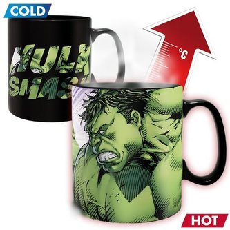 Hrnek Marvel - Hulk Smash, měnící se