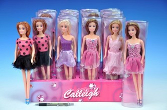 Panenka kloubová plast 29cm, 4 druhy (1ks v krabičce)