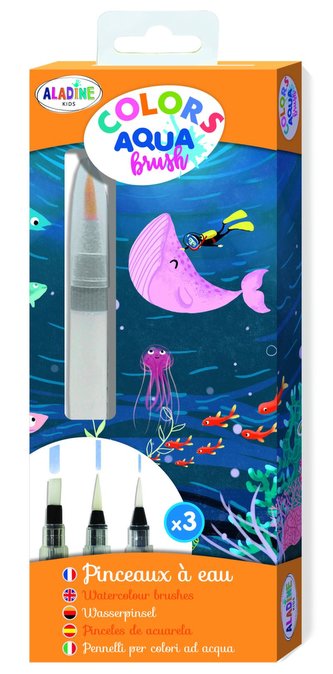 Vodní štětce Aqua Color pro děti 3 ks