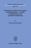 Die Regelung von Karenzzeitvorgaben für Spitzenpolitiker - zwischen Verhaltenskodizes und gesetzlicher Normierung.