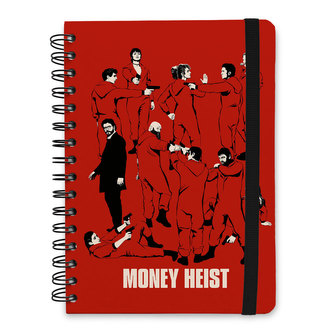 Poznámkový blok A5 La Casa De Papel|Papírový dům: Loupež peněz - Money Heist (14,8 x 21,0 cm)