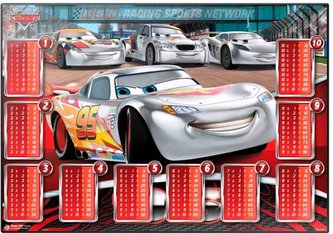 Podložka na psací stůl Disney: Auta - Cars 3 (49,5 cm x 34,5 cm)