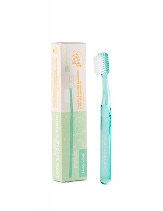 laSaponaria Dětský zubní kartáček - zelený