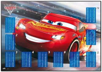 Podložka na psací stůl Disney: Auta - Cars 3 (49,5 cm x 34,5 cm)