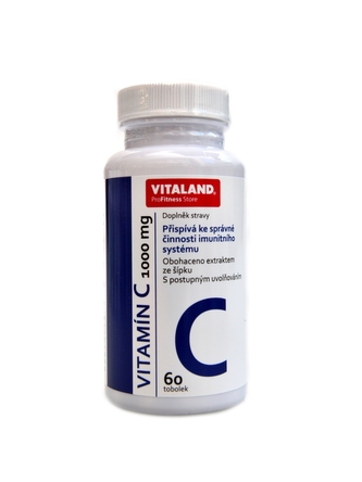 Vitaland - Vitamín C 1000 mg 60 kapslí
