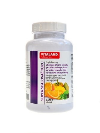 Vitaland - Super spalovač tuku 120 kapslí