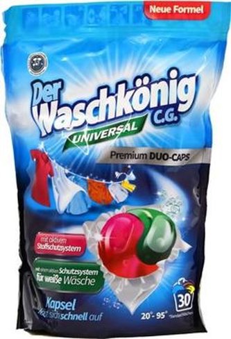 WaschKönig DUO-CAPS 30 ks Universal - kapsle na praní