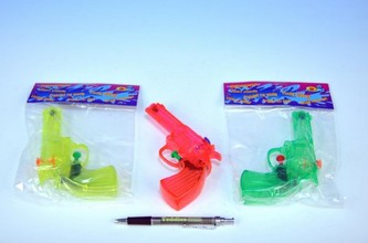 Vodní pistole plast 16cm, 3 různé barvy - 1 kus