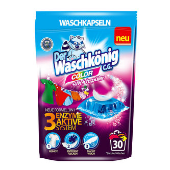 Waschkönig Color kapsle na praní 30 ks