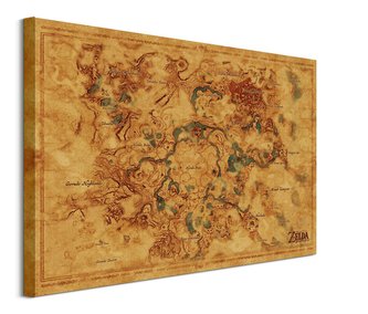Obraz Legend of Zelda - Hyrule World Map