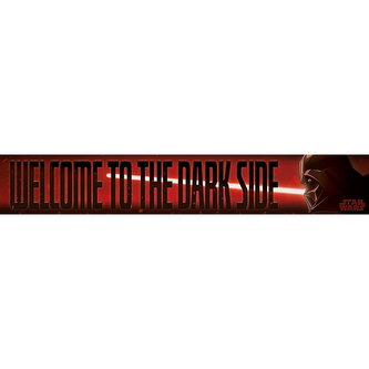 Dřevěná cedule Star Wars - Welcome to the Dark Side