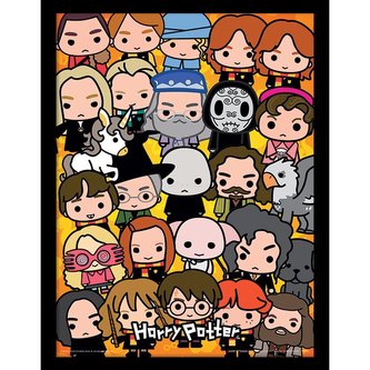 Zarámovaný obraz Harry Potter - Chibi Collection