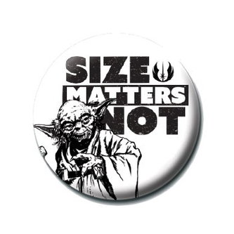 Placka Star Wars - Size Matters Not