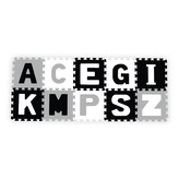 Pěnové puzzle 30x30 cm 10 ks Baby Ono písmenka šedé