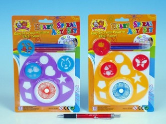 Inspiro ve tvaru srdce plast 13cm, 4 barvy (1 set na kartě)
