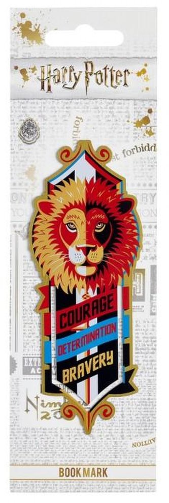 Harry Potter: Záložka knižní kovová - Nebelvír
