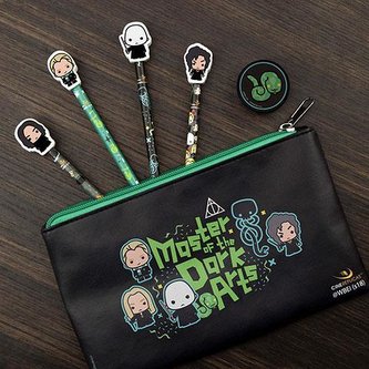 Harry Potter: Školní set v designu Kawaii - Zmijozel
