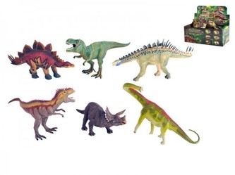 Dinosaurus plast 22-30cm; 6 druhů - 1 kus