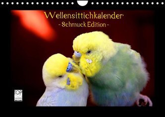 Wellensittichkalender - Schmuck Edition (Wandkalender 2022 DIN A4 quer)