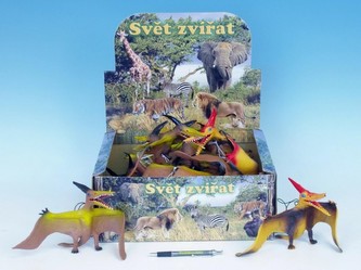 Dinosaurus Pteranodon na gumě plast 31cm;  2 barvy - 1 kus