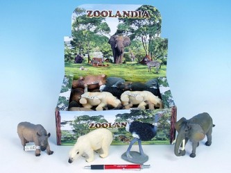 Zvířátka safari/ZOO plast 10-18cm asst 8 druhů