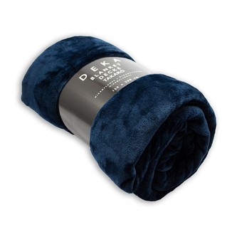 Mikroflanelová deka, 150x200 cm, Námořnická modř