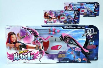 Nerf Rebelle Luk Agent plast se šípy 3ks asst 3 barvy v krabici