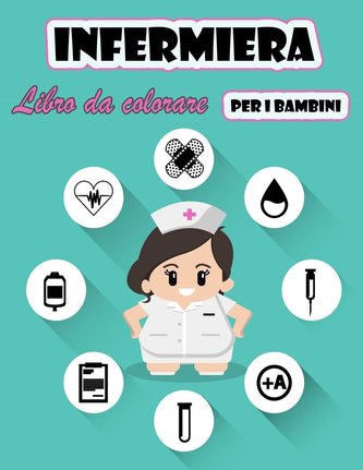 Infermiera  Libro da colorare per bambini