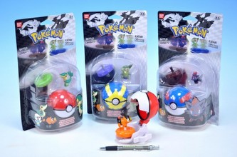 Figurka Pokémon catcher asst 5 druhů na kartě