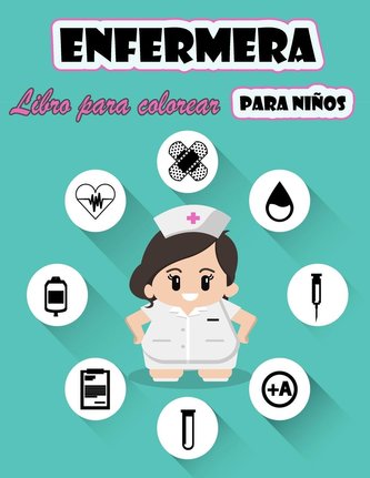 Enfermera  Libro para colorear para niños