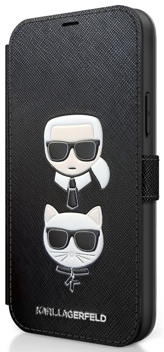 Karl Lagerfeld Saffiano Book iPhone 12 Pro Max,BLK