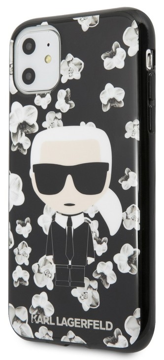 Karl Lagerfeld TPU Flower Case iPhone 11, Black