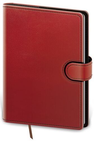 Diář 2022 týdenní kapesní Flip - červeno/černá