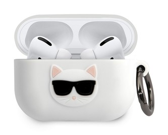 Karl Lagerfeld Choupette Case Airpods Pro, White