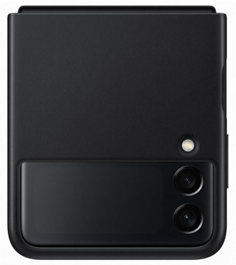 Samsung EF-VF711LBEGW Leather Cover Z Flip3, Black