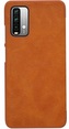 Nillkin Qin Book pouzdro Xiaomi Red. Note 9T,Brown