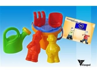 Sada na písek Pat a Mat s konvičkou sedmikráska