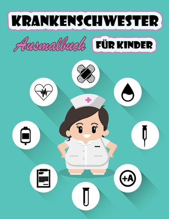 Krankenschwester  Malbuch für Kinder