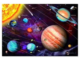 Svítící puzzle Sluneční soustava