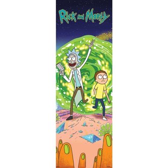 Plagát na dvere Rick a Morty - Portál
